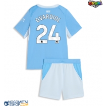 Otroški Nogometni dresi Manchester City Josko Gvardiol #24 Domači 2026-27 Kratek Rokav (+ Kratke hlače)